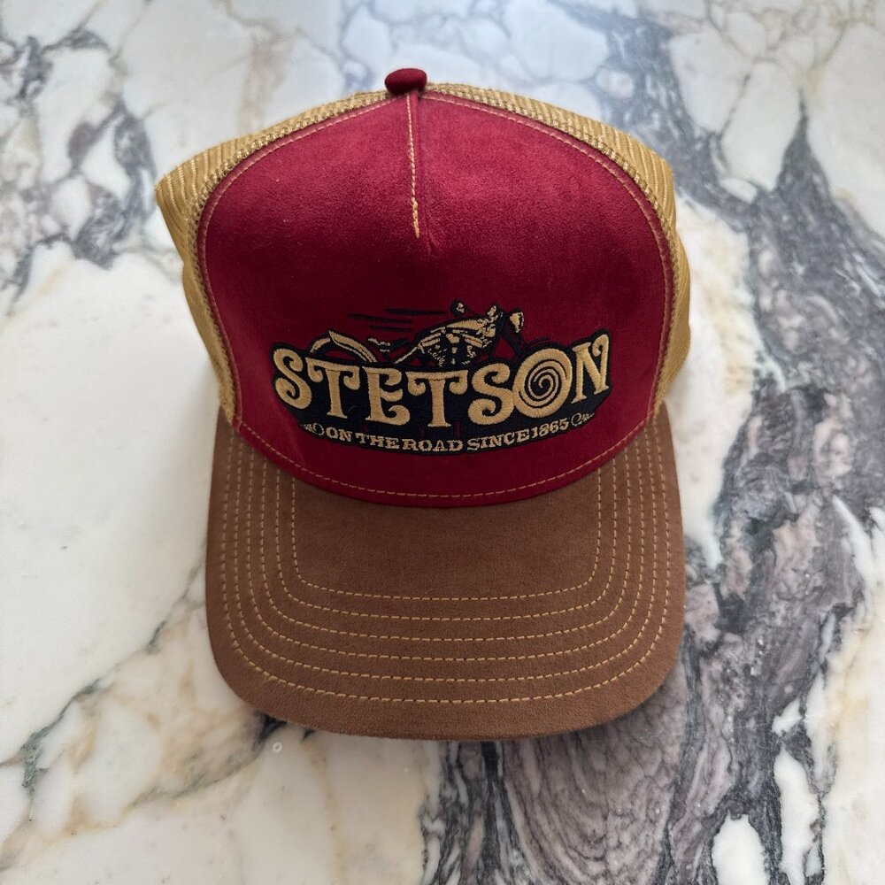 STETSON | On The Road Red/Light Brown Trucker Hat